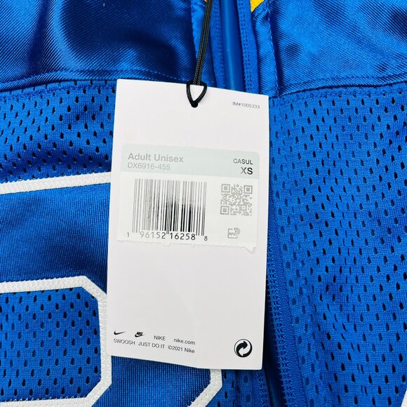 Nike x Ambush Football Jacket 'Navy Yellow' DX6916-455 size XS - Picture 2 of 4